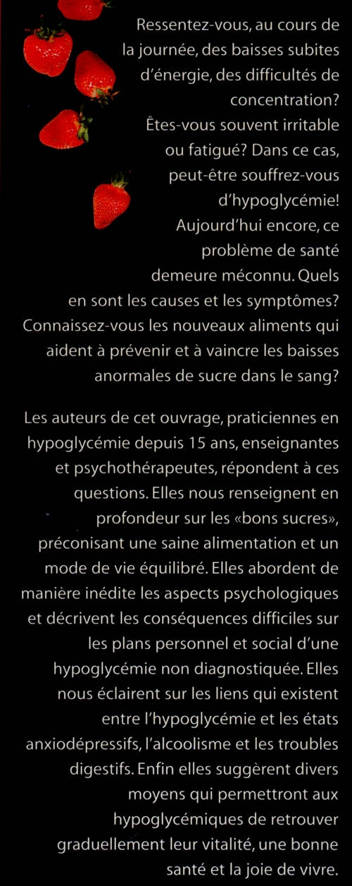Couverture du livre de Vaincre l'hypoglycémie : guide pour se guérir des mauvais sucres - papier format