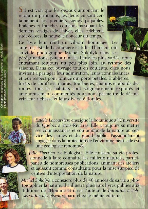 Couverture du livre de Fleurs sauvages du Québec - papier format