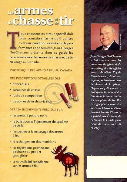 Couverture du livre de Les armes de chasse et de tir - papier format