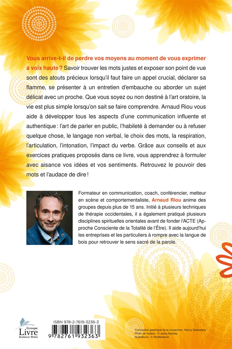 Couverture du livre de Oser parler et savoir dire - papier format