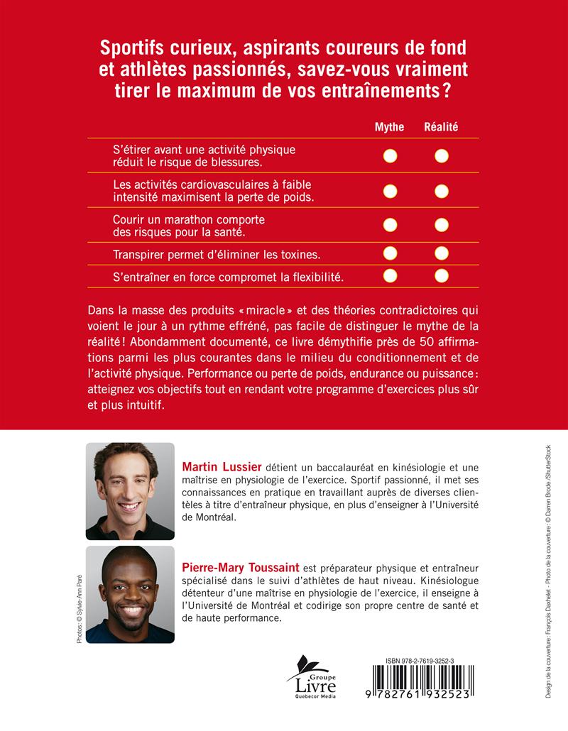 Couverture du livre de Mythes et réalités sur l'entraînement physique - papier format