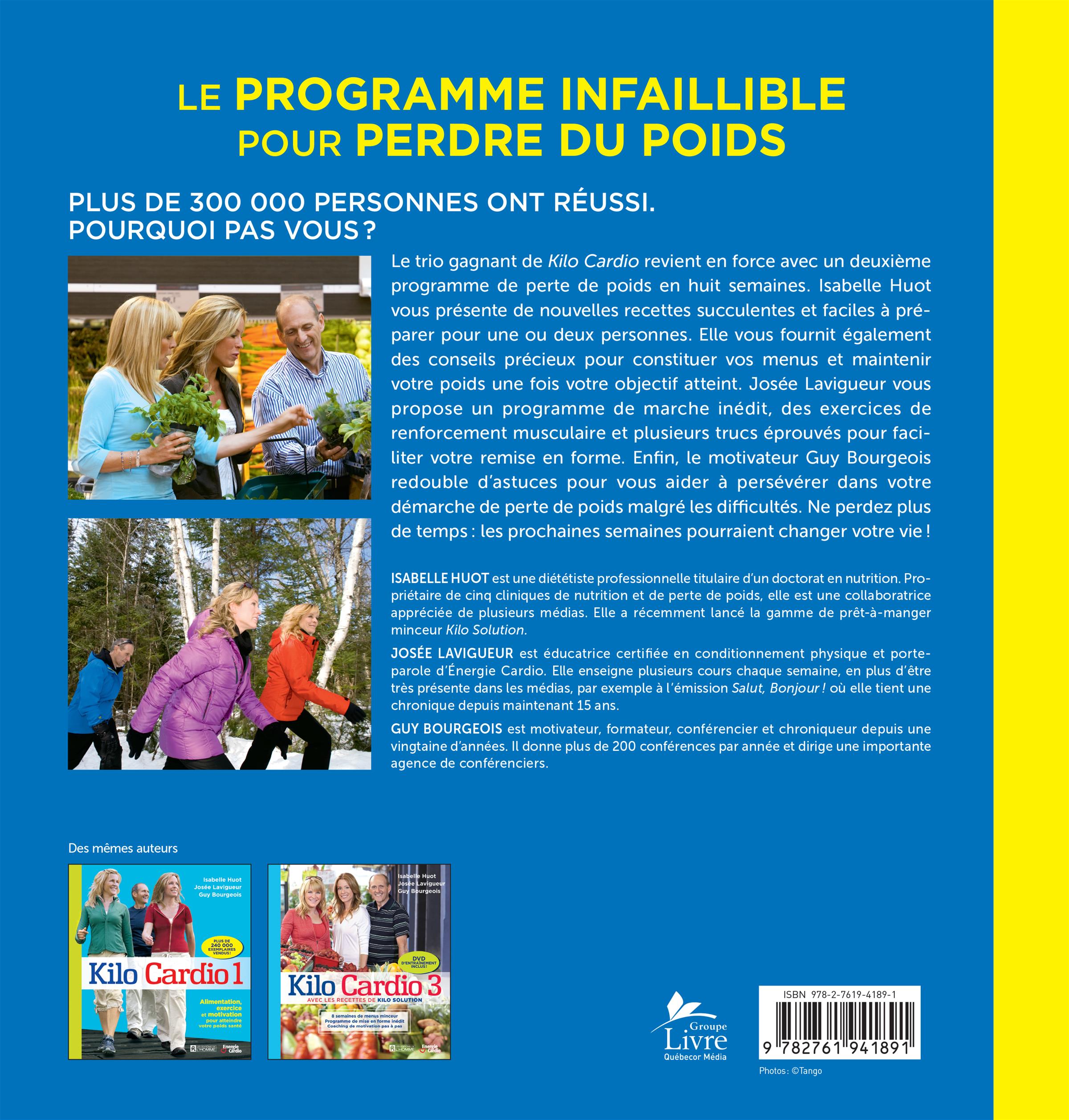 Couverture du livre de Kilo Cardio 2 - papier format