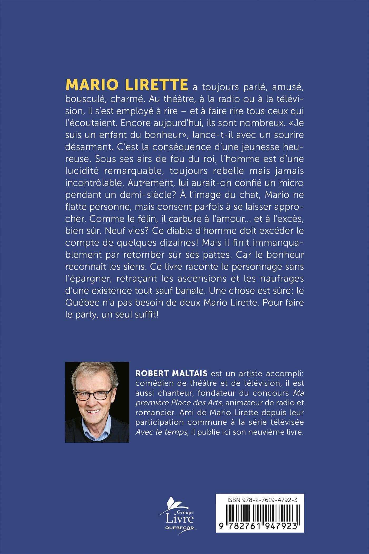 Couverture du livre de Mario Lirette, le chat rebelle - papier format
