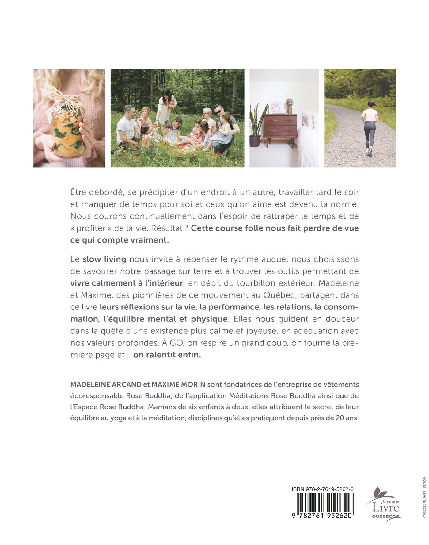 Couverture du livre de À go, on ralentit : 12 mois pour se reconnecter à l'essentiel - papier format