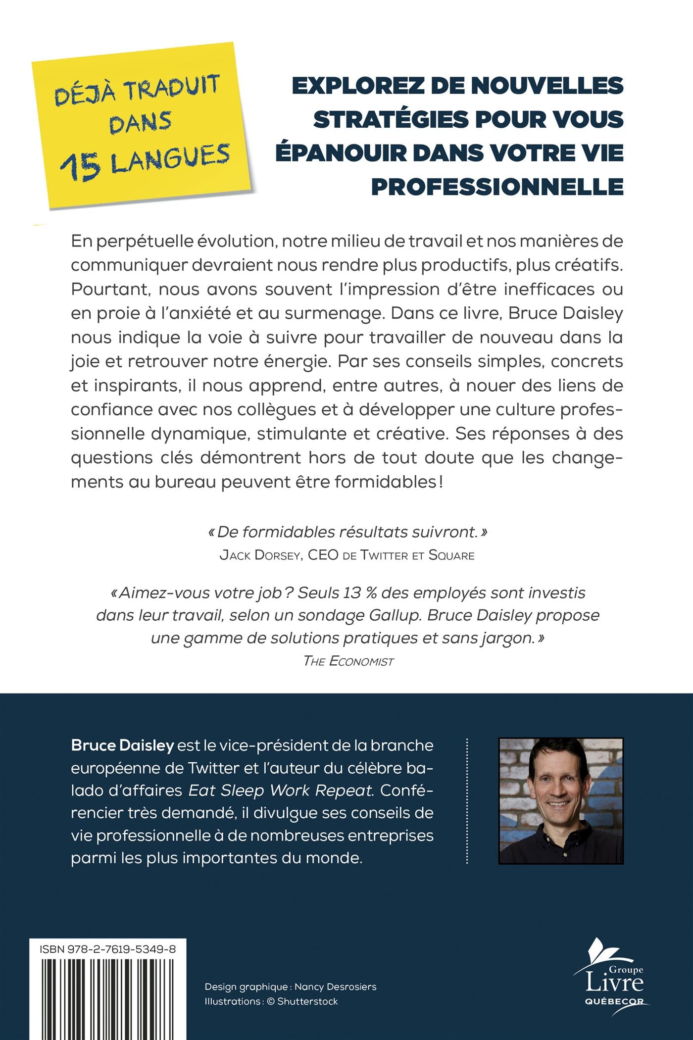 Couverture du livre de (Re) tombez amoureux de votre job : 30 astuces concrètes pour retrouver enthousiasme et créativité au travail - papier format
