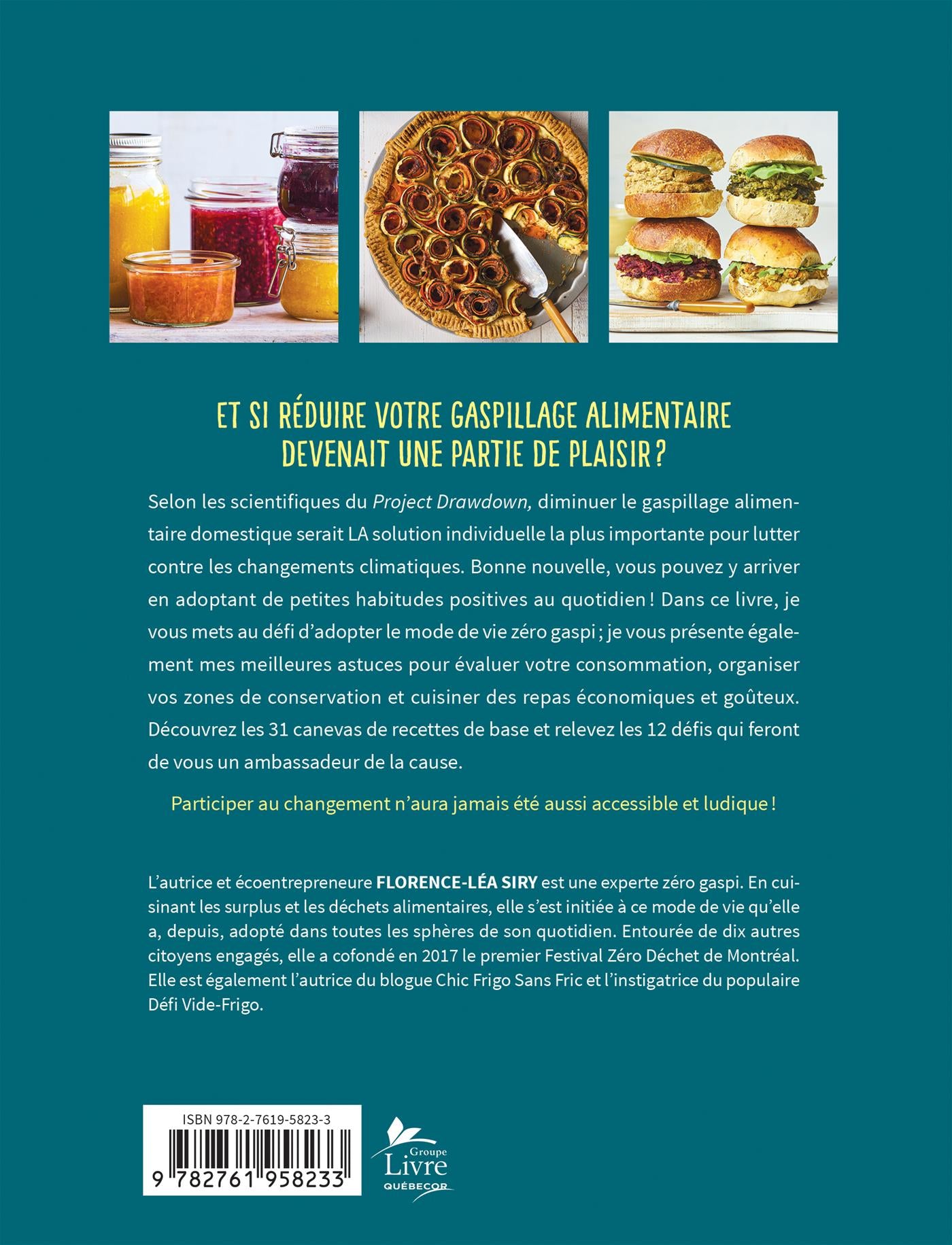 Couverture du livre de Défis zéro gaspi : Techniques et canevas pour réduire le gaspillage alimentaire - papier format