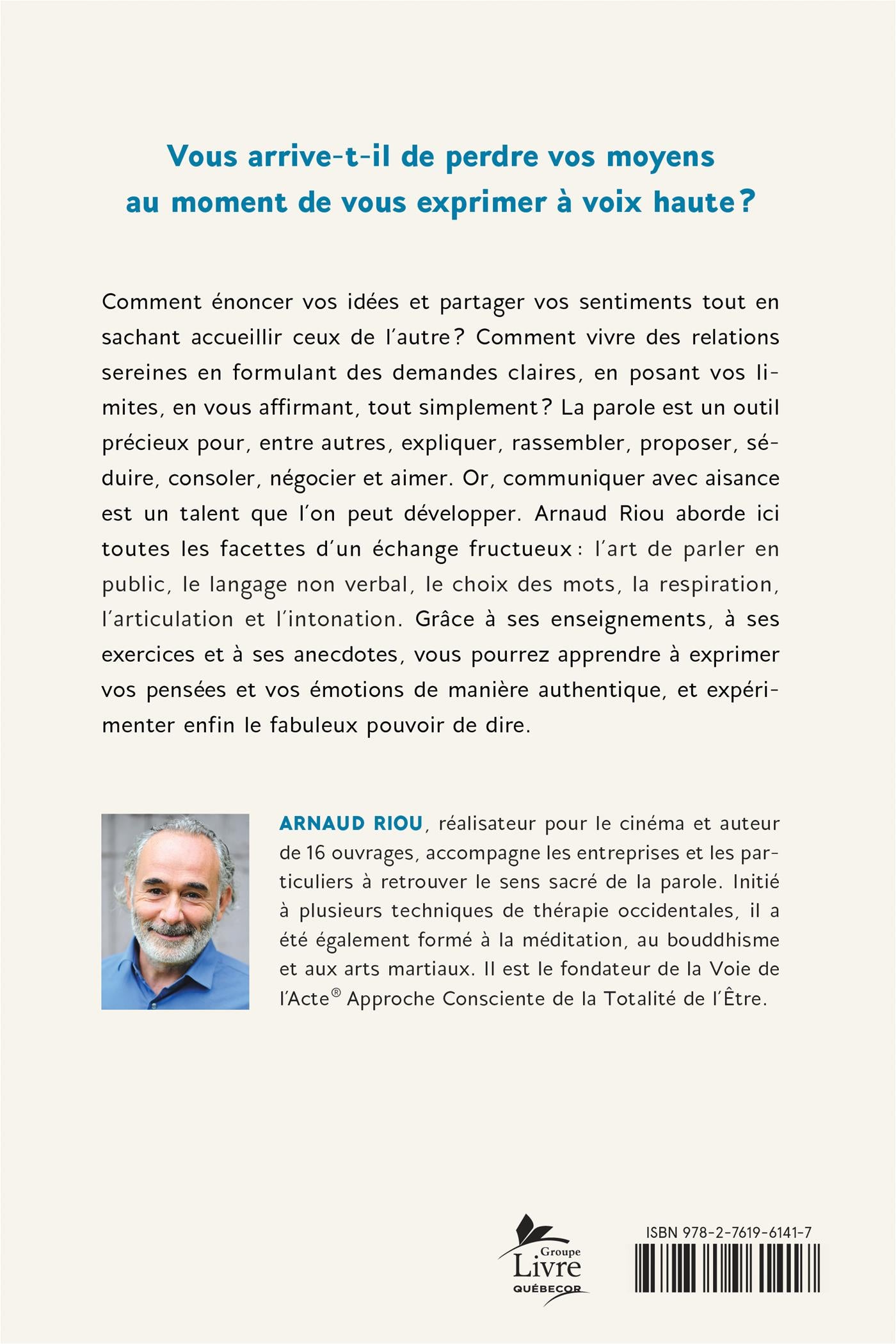 Couverture du livre de Oser parler et savoir dire - papier format
