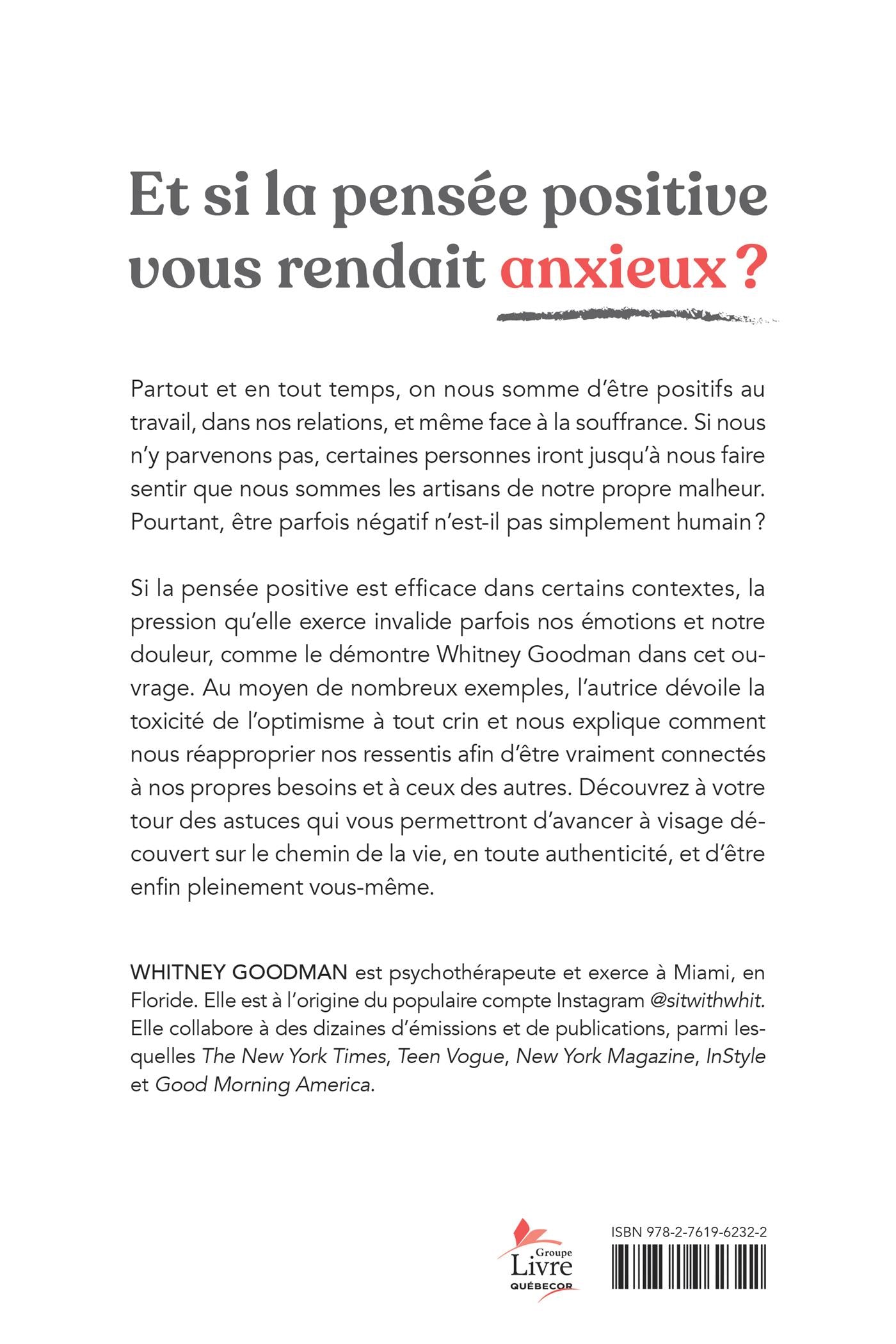 Couverture du livre de Positivité toxique - papier format