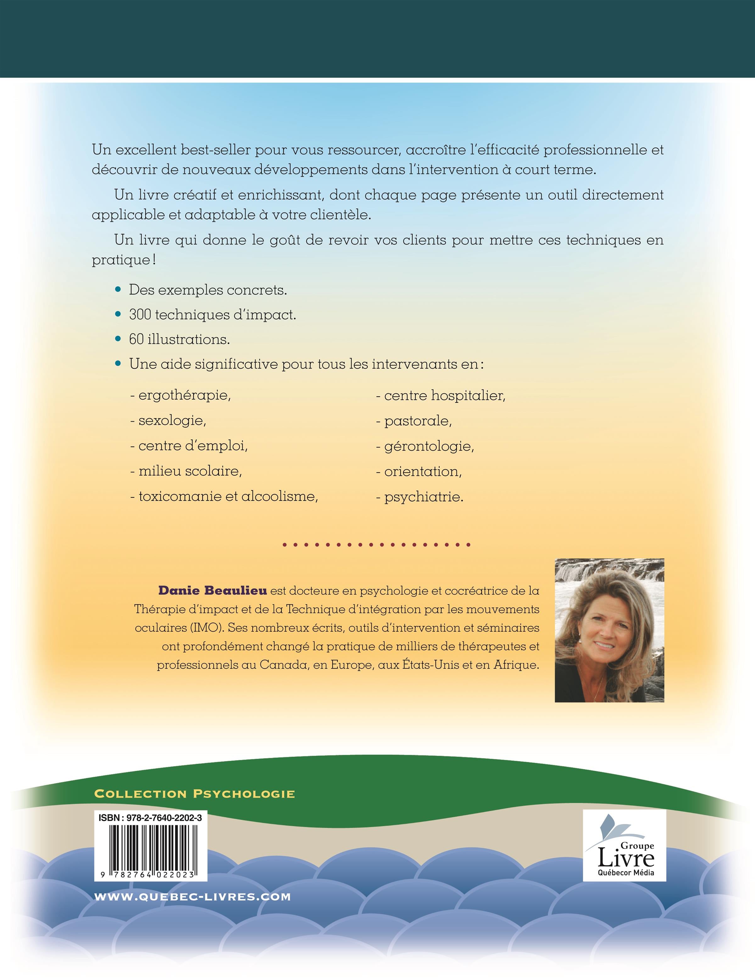 Couverture du livre de Techniques d'impact en psychothérapie, en relation d'aide et en santé mentale - papier format