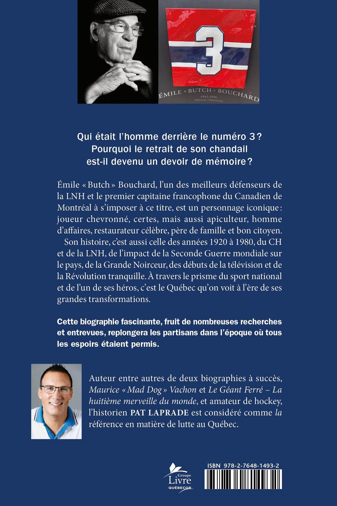 Couverture du livre de Émile « Butch » Bouchard - papier format