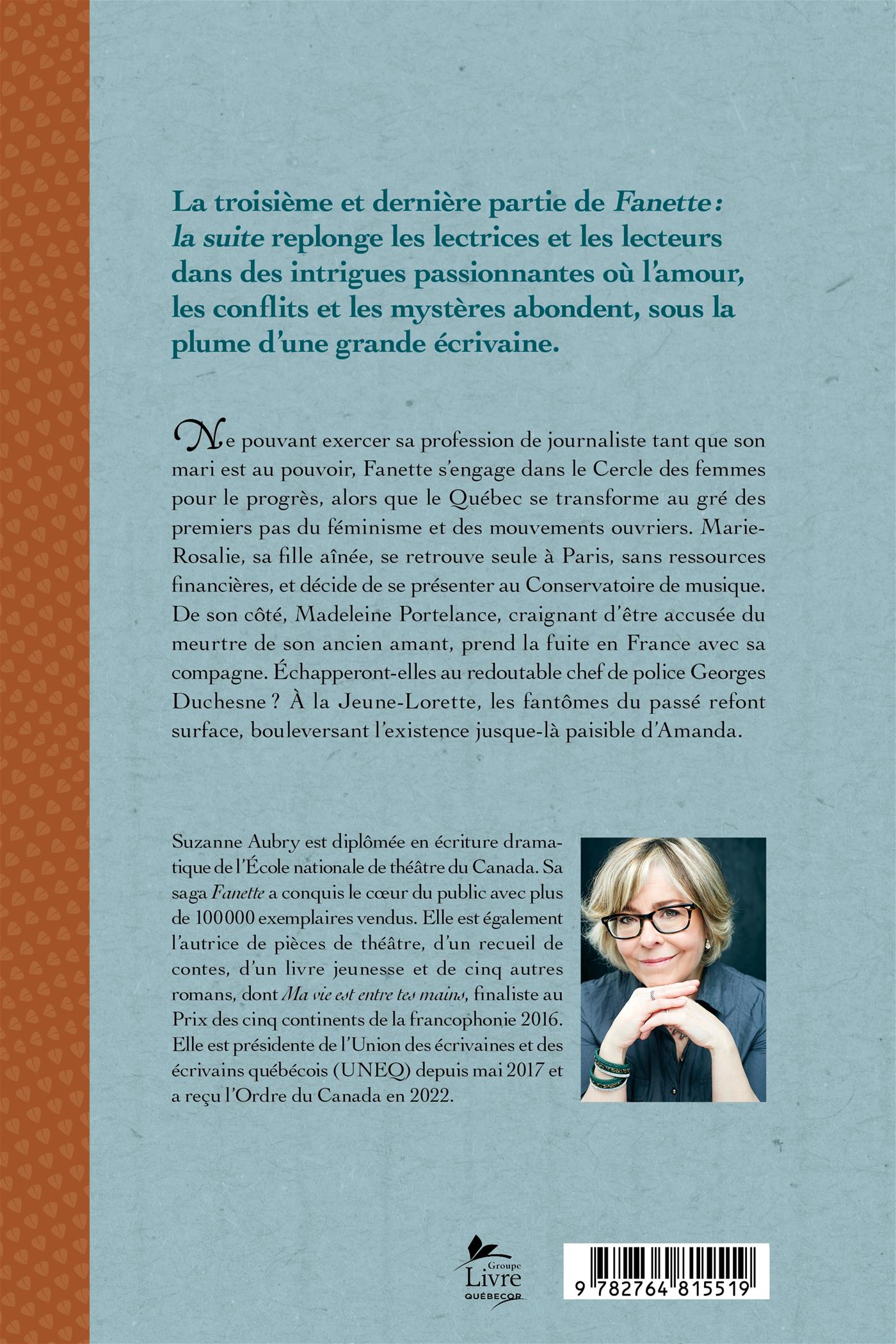 Couverture du livre de Fanette : la suite, troisième partie: Un monde nouveau - papier format