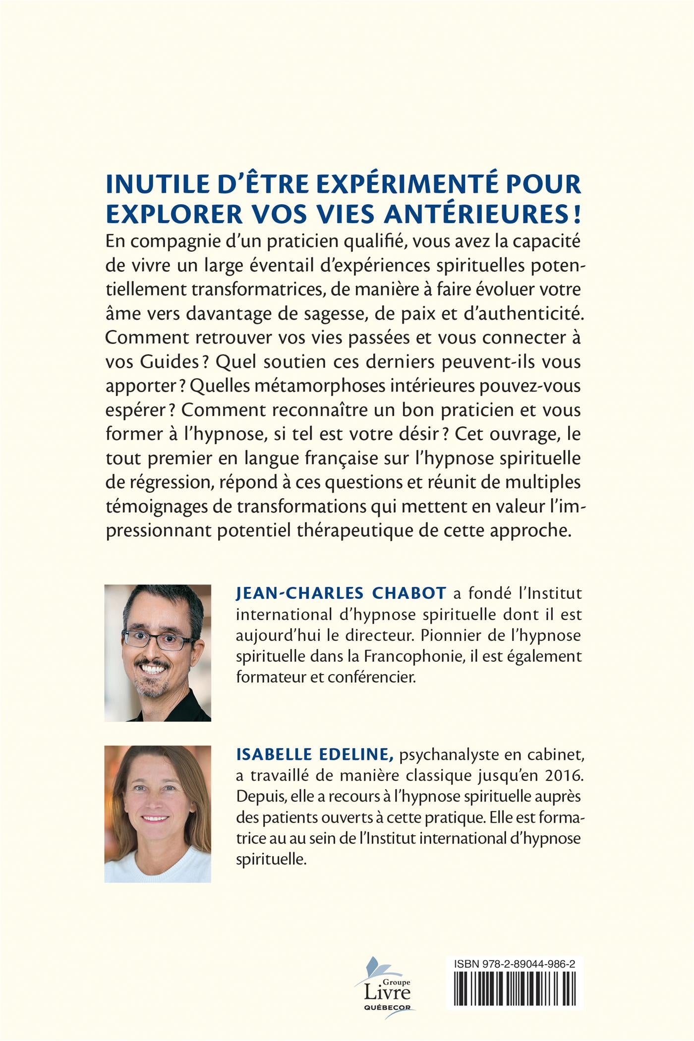 Couverture du livre de Le potentiel insoupçonné de l'hypnose spirituelle - papier format