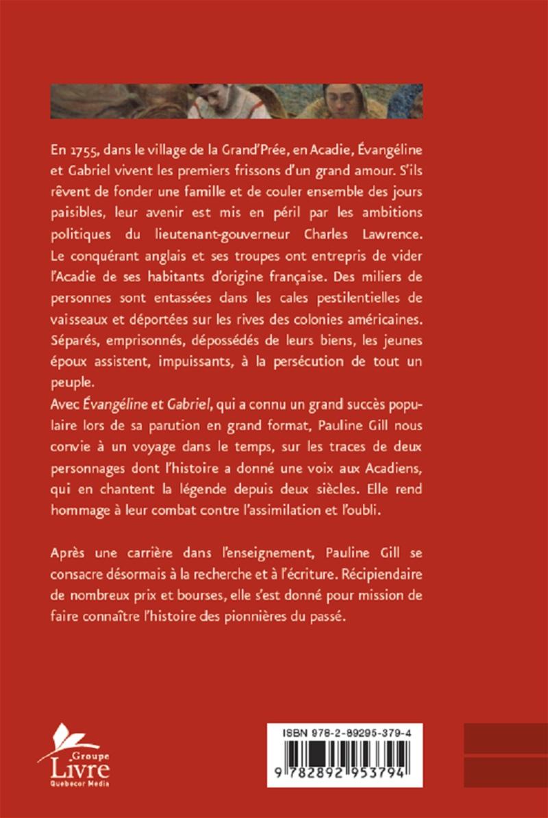 Couverture du livre de Évangéline et Gabriel - papier format