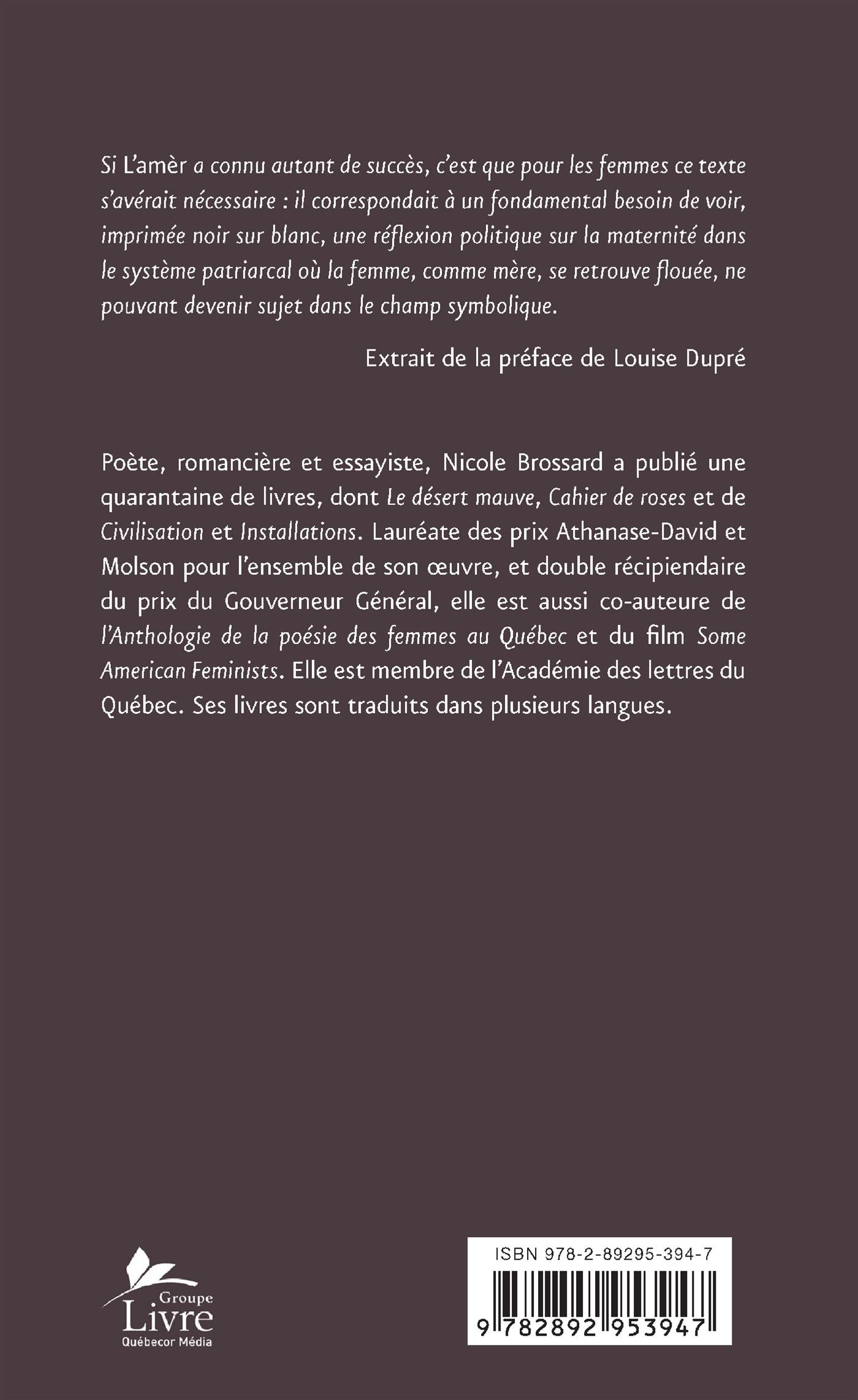 Couverture du livre de L'amèr, ou, Le chapitre effrité - papier format