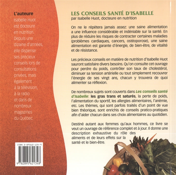 Couverture du livre de Les Conseils santé d'Isabelle - papier format
