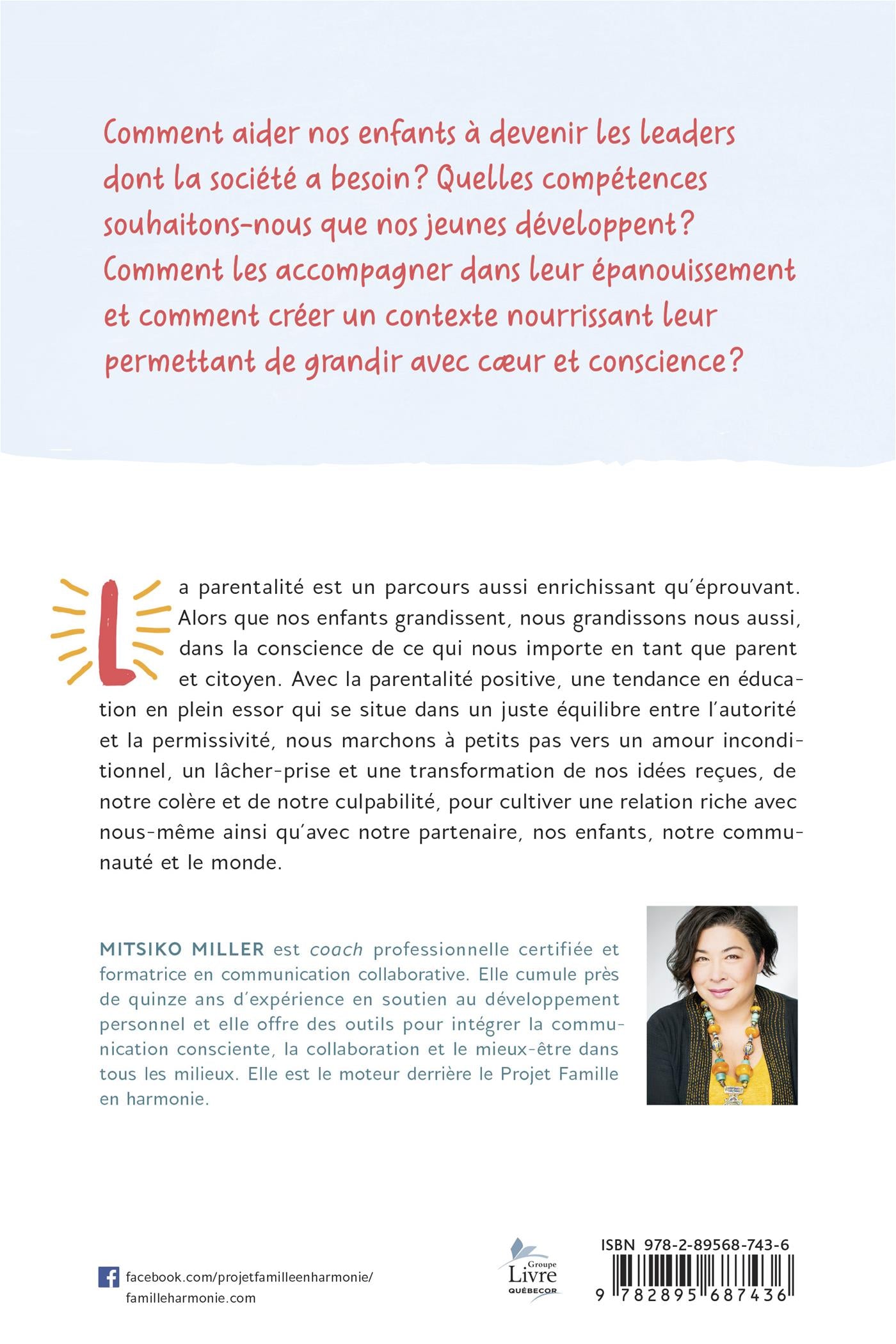 Couverture du livre de Découvrir la parentalité positive : pour être parent du coeur - papier format