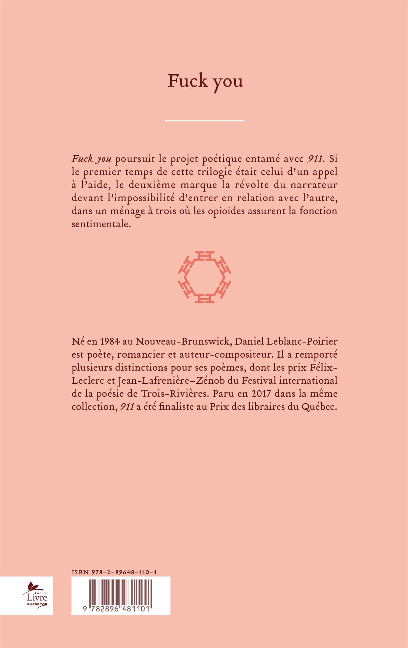 Couverture du livre de Fuck you - papier format