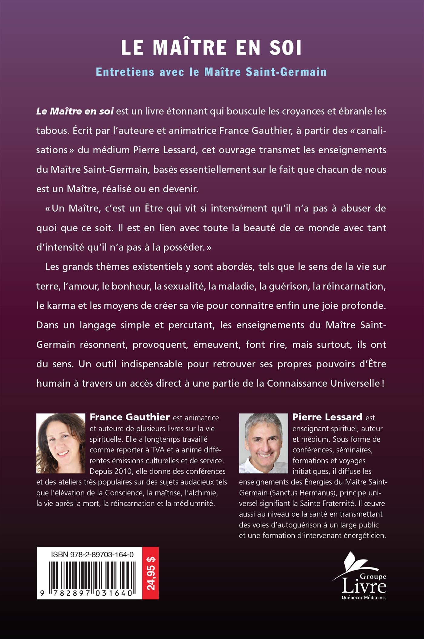 Couverture du livre de Le maître en soi - papier format
