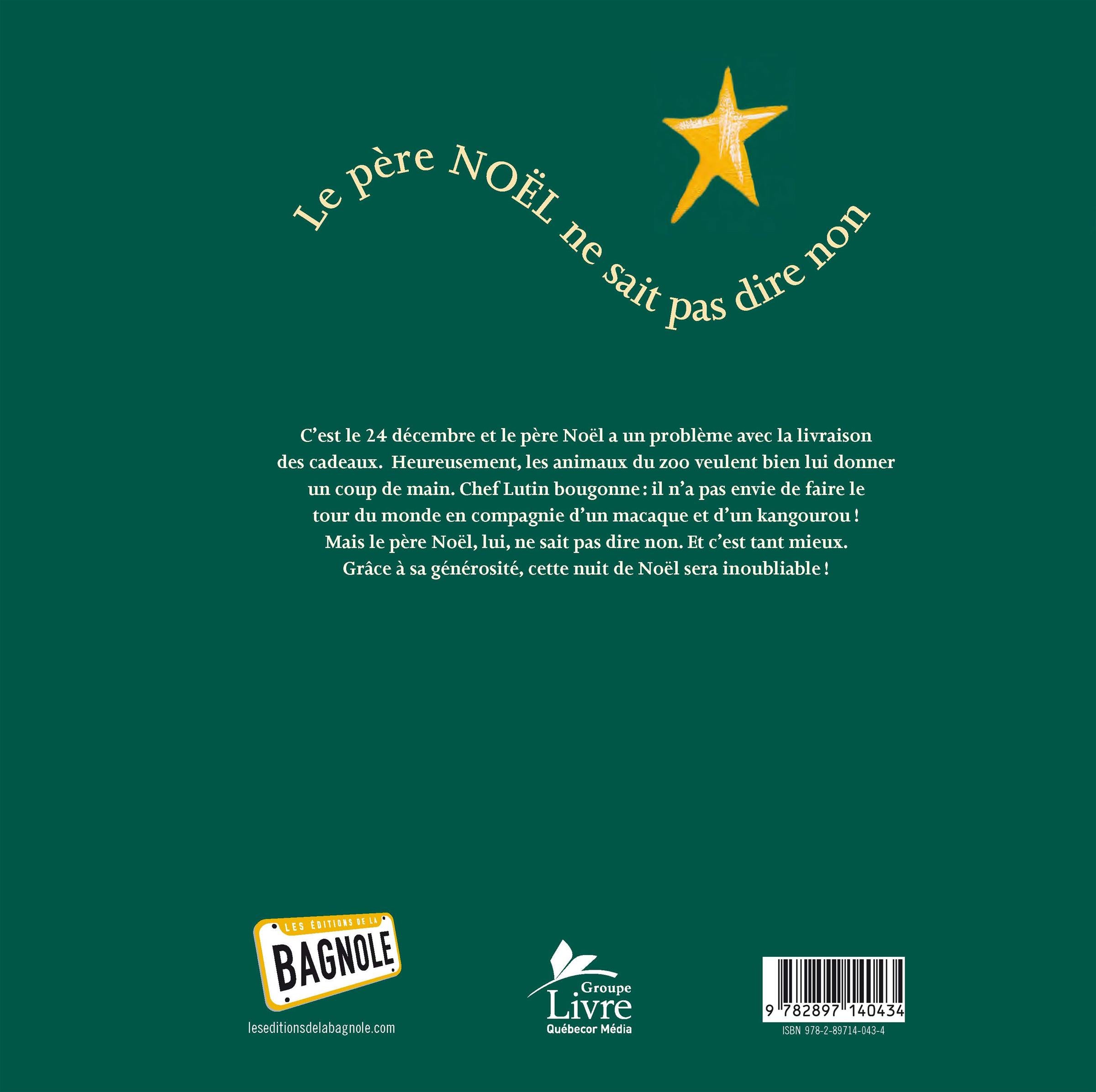 Couverture du livre de Le père Noël ne sait pas dire non - papier format
