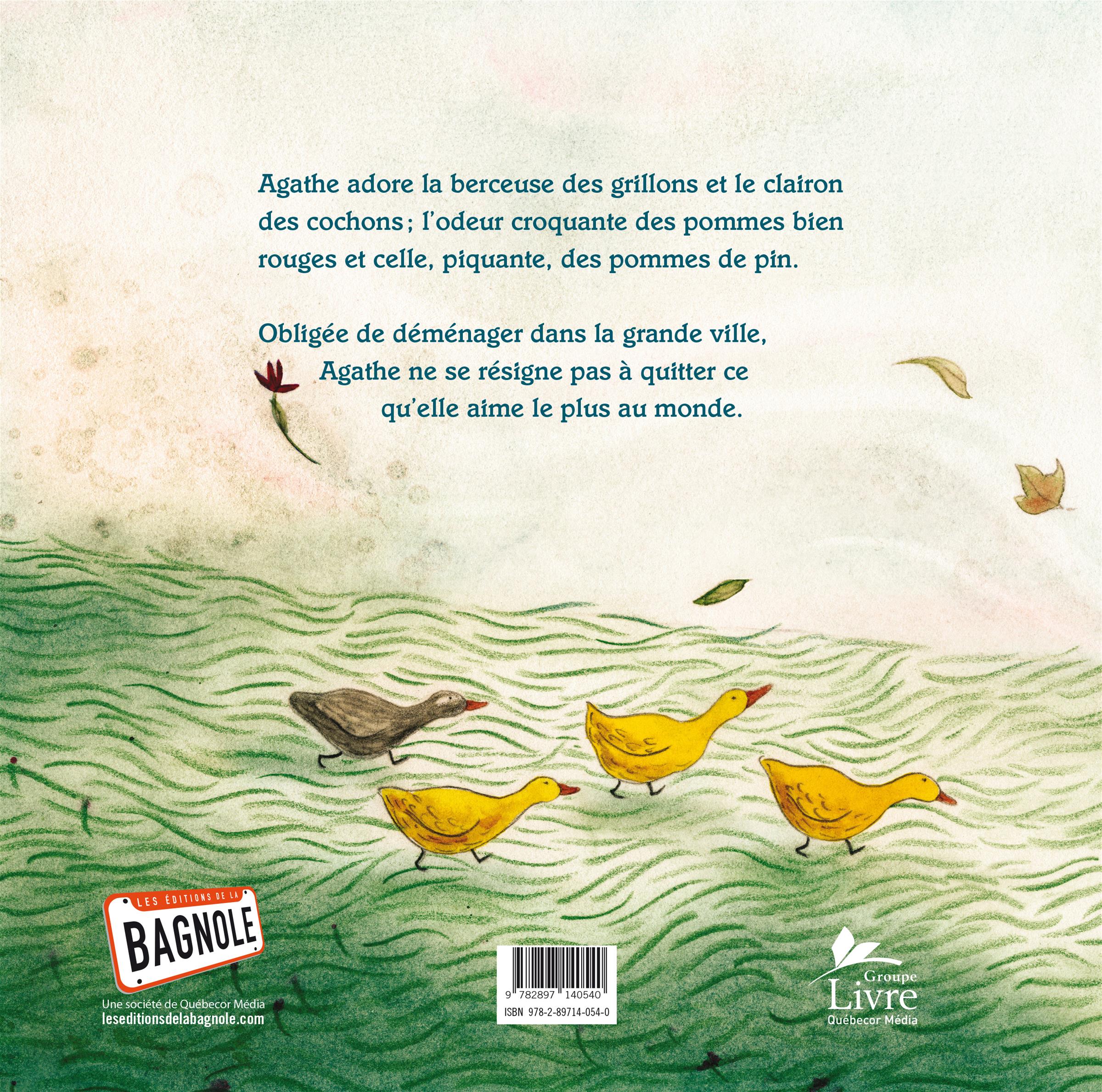 Couverture du livre de Agathe et la campagne - papier format
