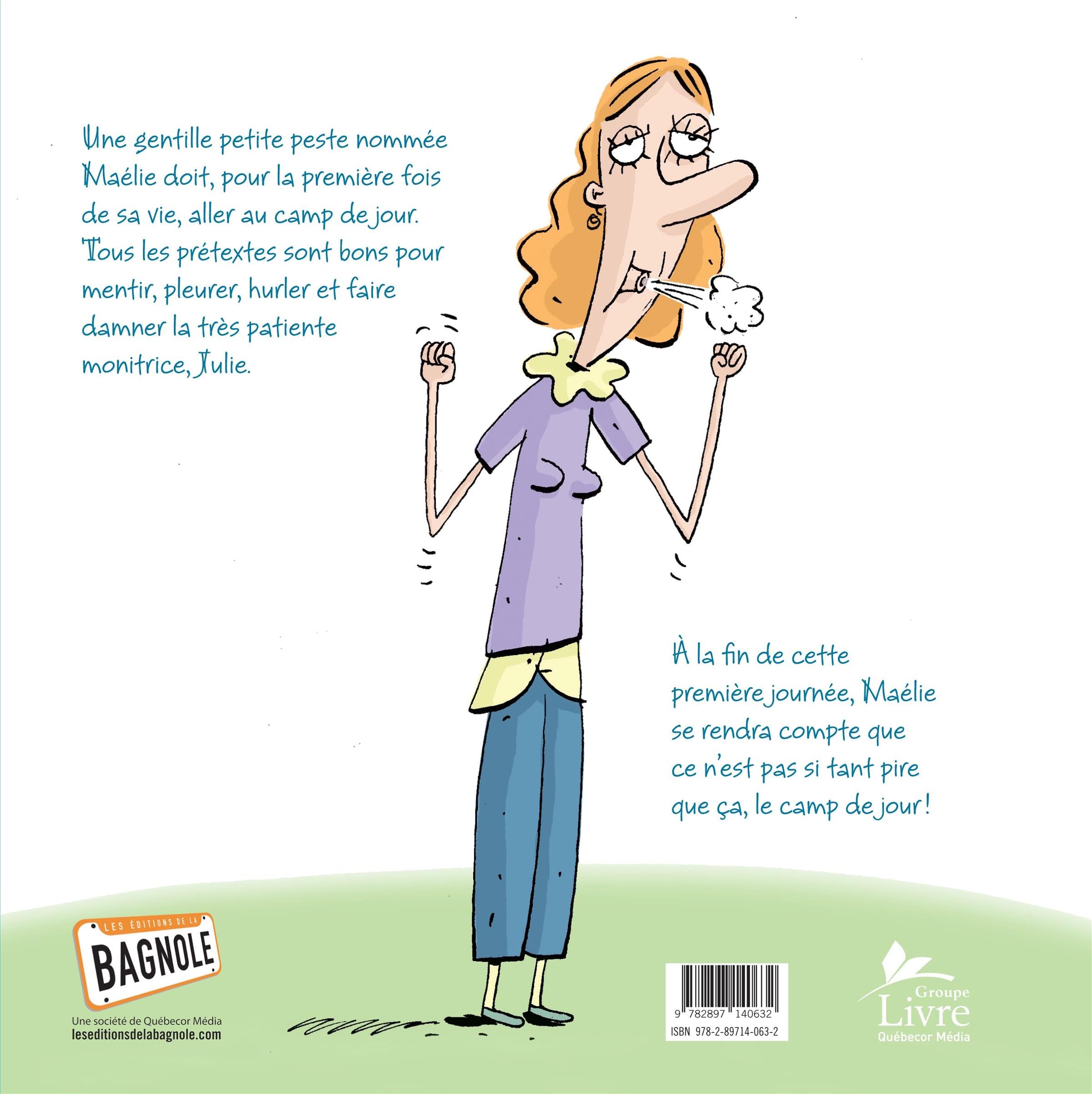 Couverture du livre de Maélie au camp de jour - papier format