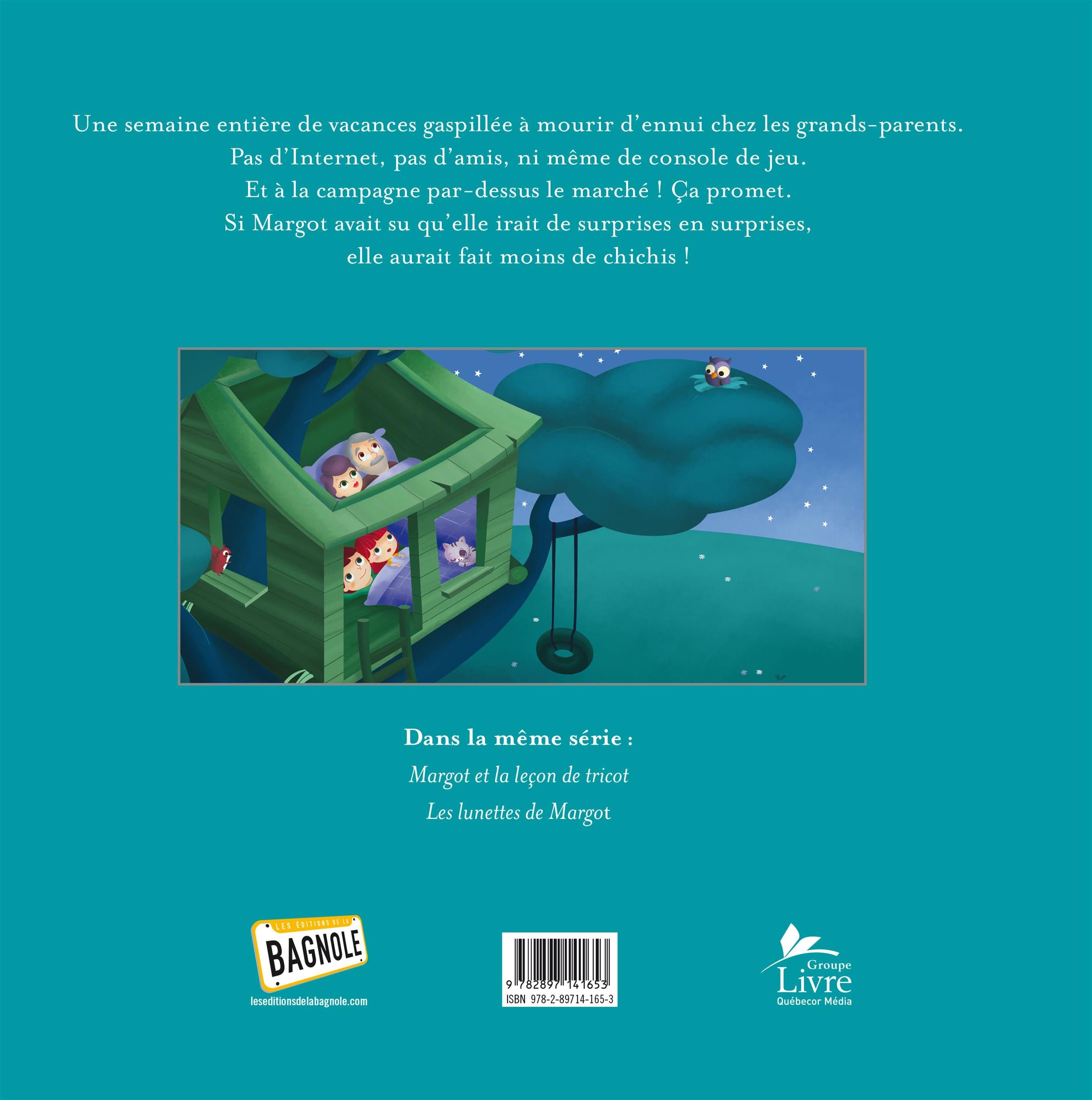 Couverture du livre de Les étonnantes vacances de Margot - papier format