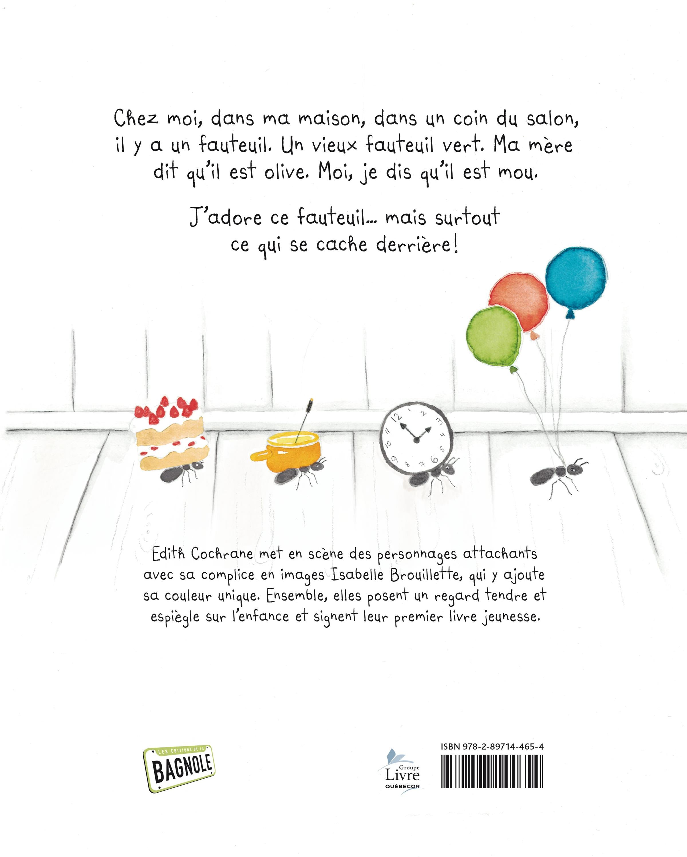 Couverture du livre de Derrière mon fauteuil - papier format