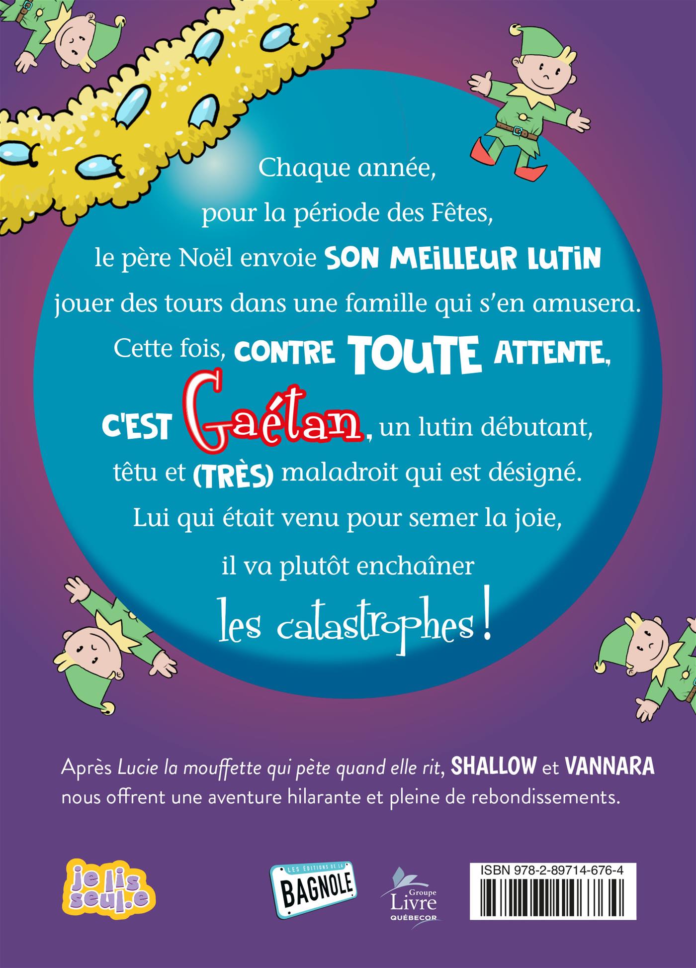 Couverture du livre de Gaétan le lutin tannant - Tome 1 - papier format