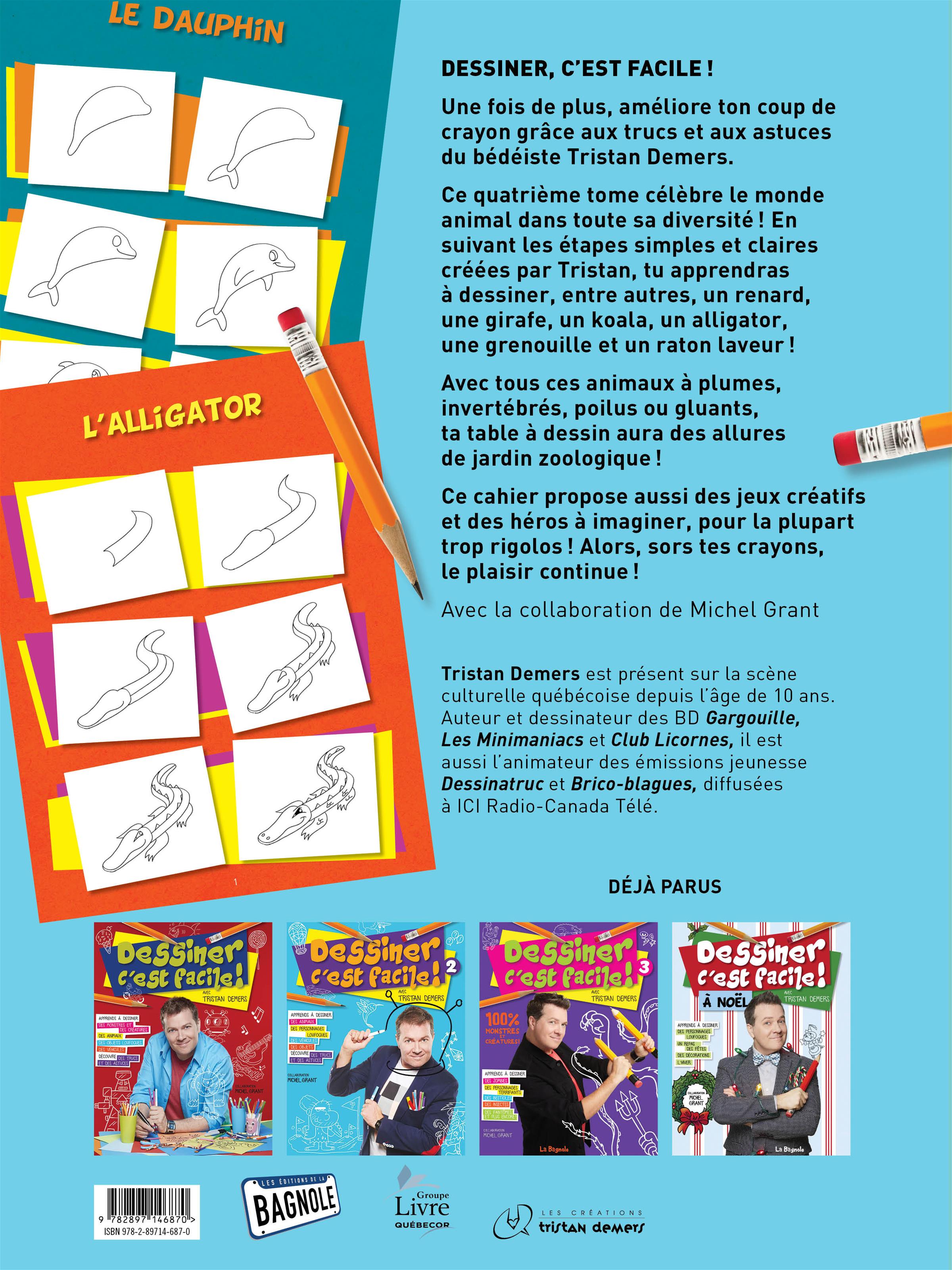 Couverture du livre de Dessiner c'est facile ! - papier format