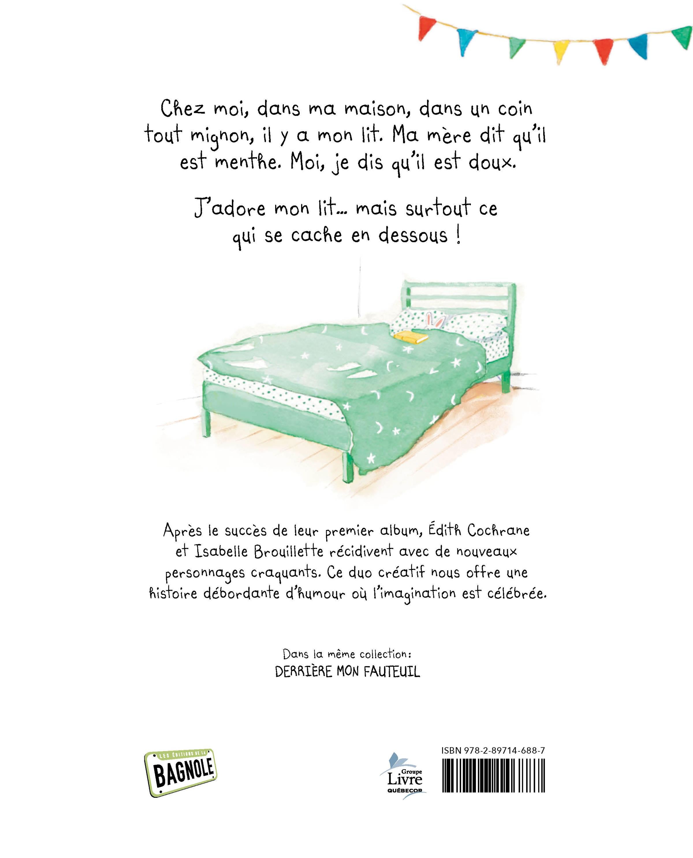 Couverture du livre de Sous mon lit - papier format