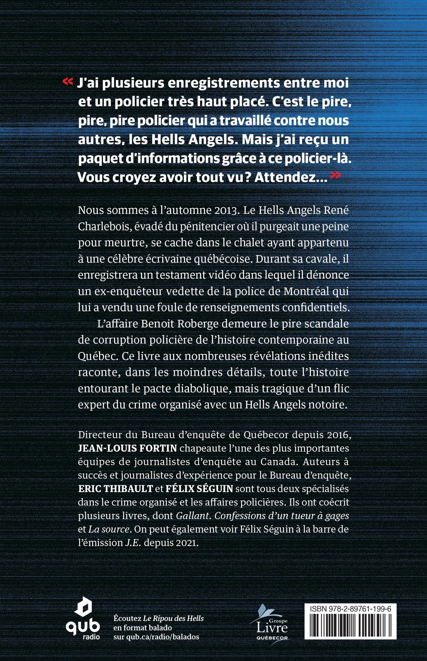 Couverture du livre de Le ripou des Hells - papier format