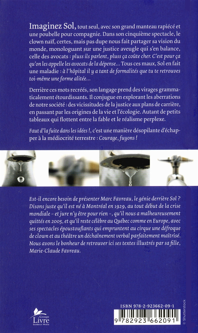 Couverture du livre de Faut de la fuite dans les idées! : théâtre - papier format