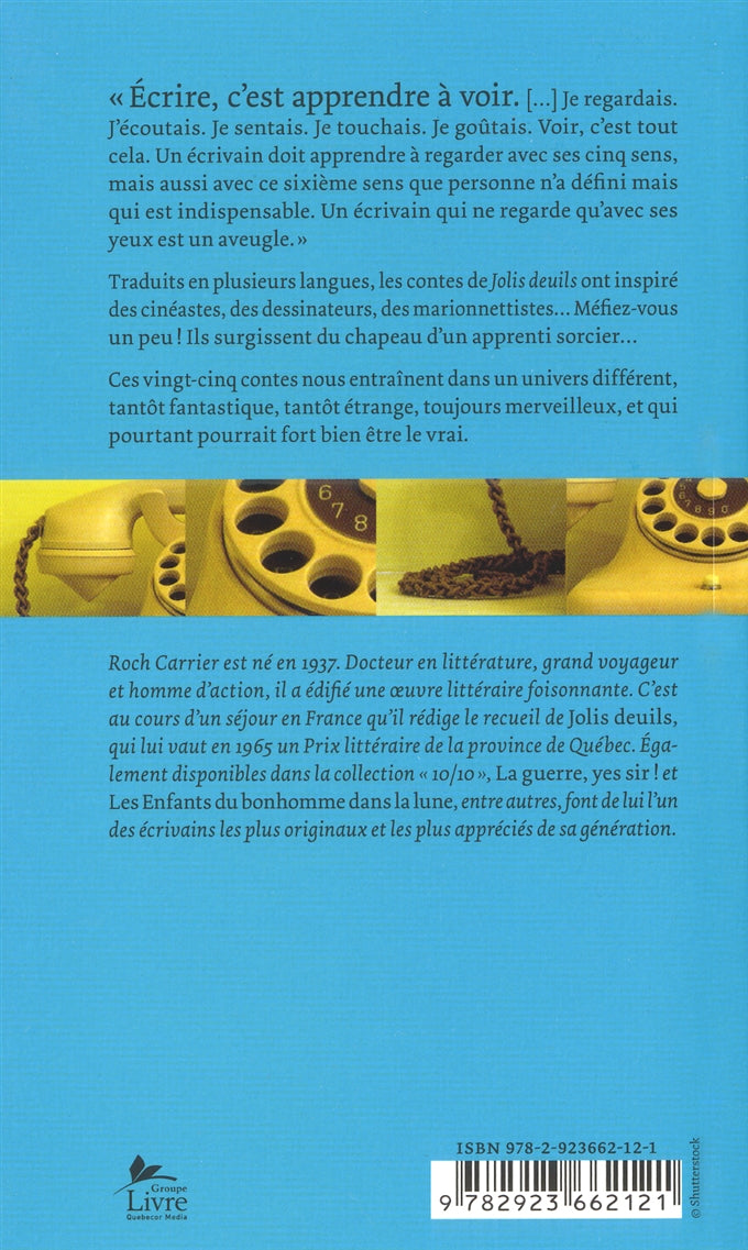 Couverture du livre de Jolis deuils - papier format